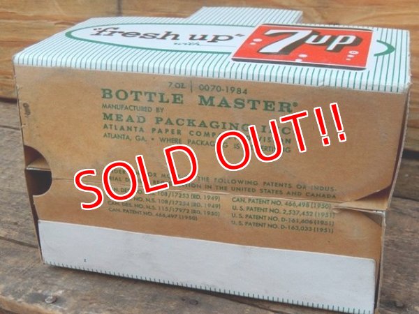 画像6: dp-151224-04 7up / Vintage Paper Bottle Carrier