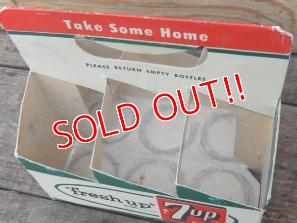 画像6: dp-151224-04 7up / Vintage Paper Bottle Carrier