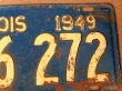 画像2: dp-160106-13 40's License plate "ILLINOIS"