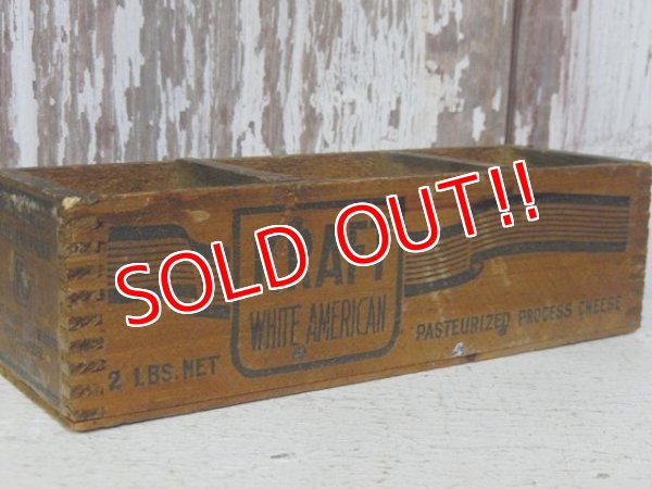 画像2: dp-160120-18 Kraft / Vintage Cheese Wood Box (S)