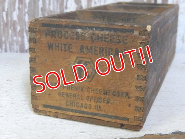 画像3: dp-160120-18 Kraft / Vintage Cheese Wood Box (S)