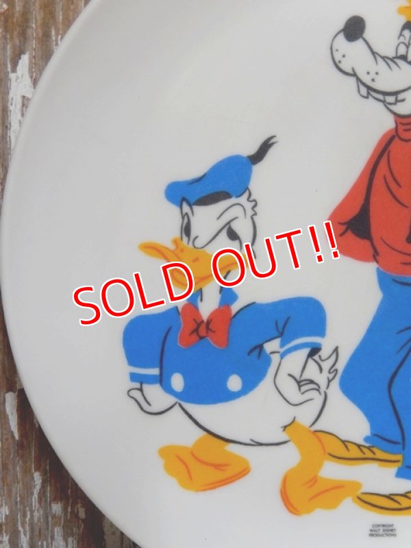 画像2: ct-151213-17 Donald Duck,Goofy and Donald's Nephews / 70's Plastic Plate