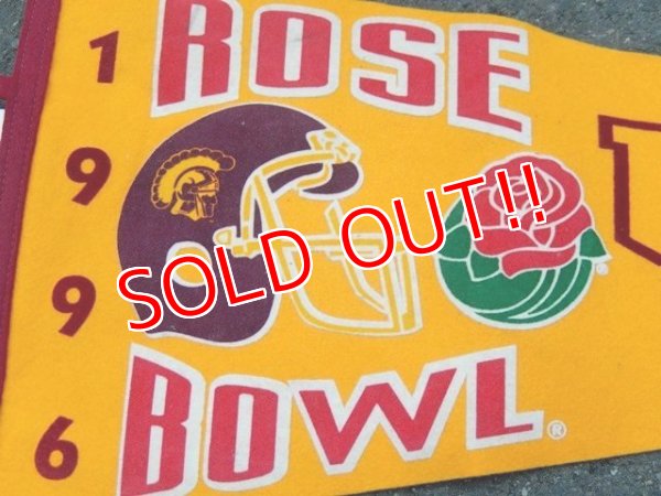 画像2: dp-160203-08 College Pennant "USC TROJANS ROSE BOWL"