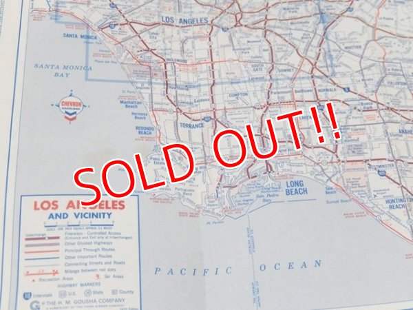 画像4: dp-160301-07 Chevron / 70's Road Map "Los Angels"