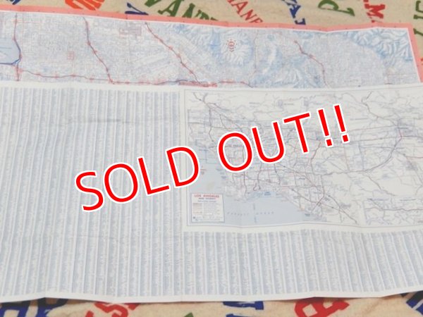 画像2: dp-160301-07 Chevron / 70's Road Map "Los Angels"