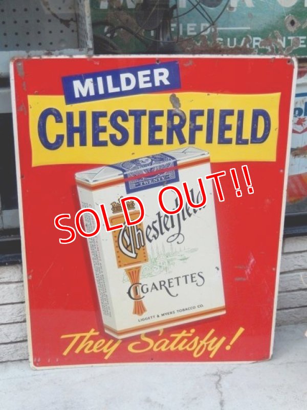 画像1: dp-160302-18 Chesterfield / 50's-60's Metal Sign