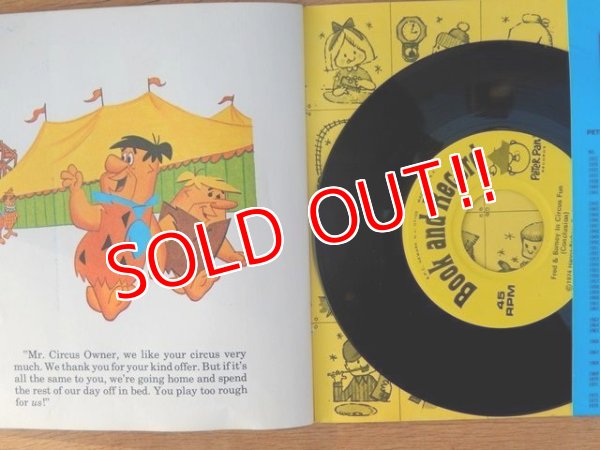 画像8: ct-160301-09 The Flintstones / 70's "Fred & Barney in Circus Fun" Book and Record