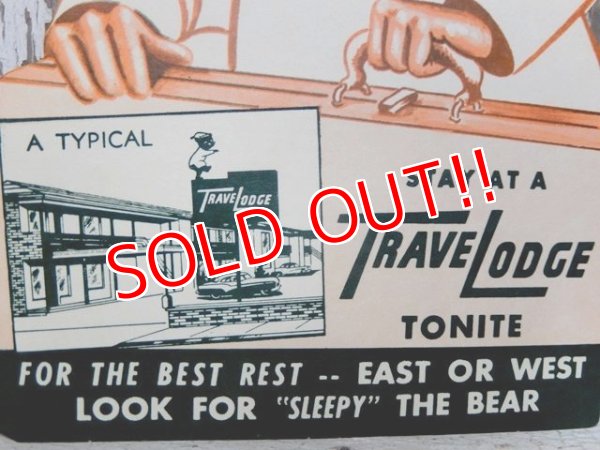 画像3: ct-160309-21 Travelodge / Sleepy Bear 60's Post Card