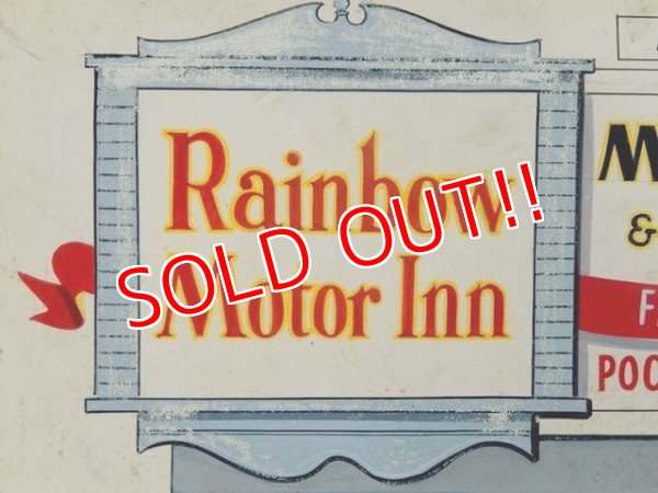 画像2: dp-160309-43 Rainbow Motor Inn / Vintage Poster