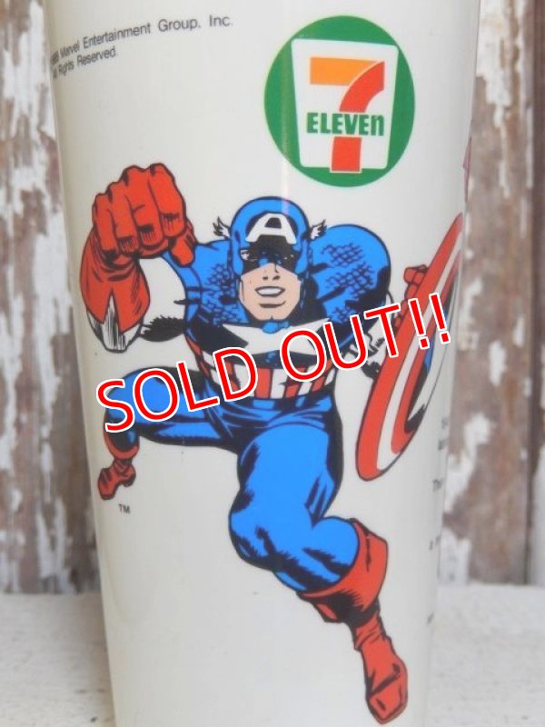 画像2: ct-160320-04 Captain America / 7 ELEVEN 80's Plastic Cup