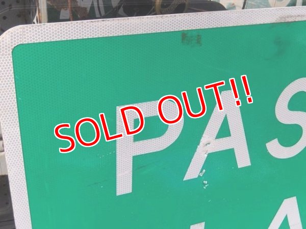 画像2: dp-160401-30 Road Sign / PASSING LANE 2 MILE