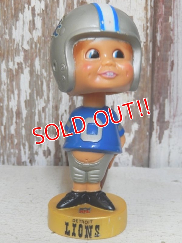 画像1: ct-160309-55 NFL 70's Bobble Head "Detroit Lions"