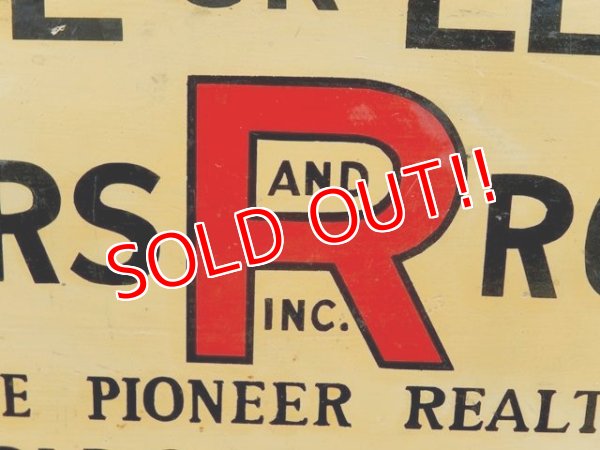 画像3: dp-160120-02 ROGERS & ROGERS / Vintage Wooden Sign