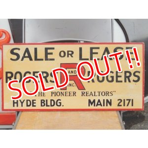 画像: dp-160120-02 ROGERS & ROGERS / Vintage Wooden Sign