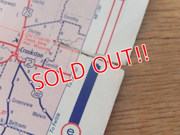 画像7: dp-160501-22 STANDARD / 50's Road Map "North Dakota"