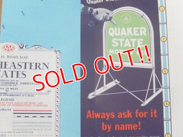 画像2: dp-160501-22 AAA / 50's Road Map "Northeastern STATES"