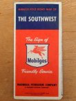 画像1: dp-160501-22 Mobiloil / 50's Road Map "THE SOUTHWEST"