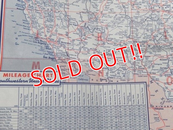 画像4: dp-160501-22 Mobiloil / 50's Road Map "THE SOUTHWEST"