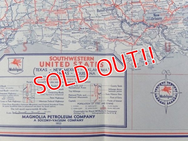 画像3: dp-160501-22 Mobiloil / 50's Road Map "THE SOUTHWEST"