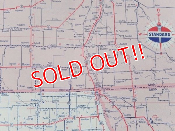 画像4: dp-160501-22 STANDARD / 50's Road Map "North Dakota"