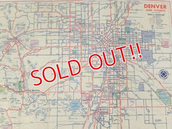 画像7: dp-160501-22 Chevron / 40's Road Map "COLORADO"