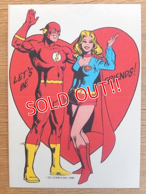 画像1: ct-160512-01 The Flash & Supergirl / 80's Greeting Card