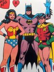 画像2: ct-160512-01 Batman,Robin and Wonder Woman / 80's Greeting Card