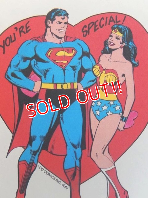 画像2: ct-160512-01 Superman & Wonder Woman / 80's Greeting Card