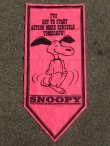 画像1: ct-160519-11 PEANUTS / 60's Banner "Snoopy" Pink