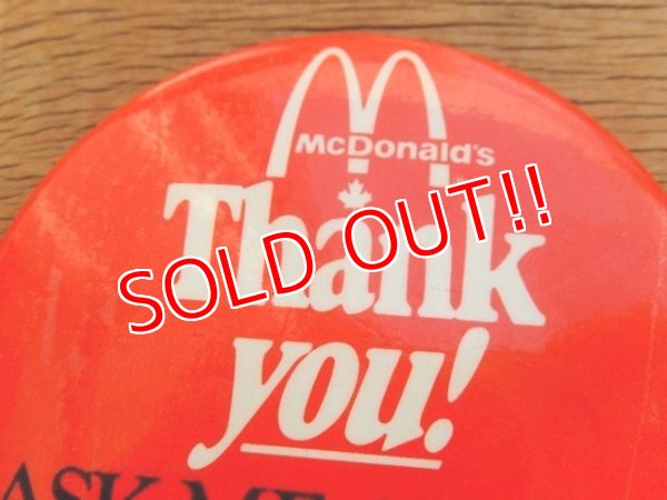 画像2: ct-160601-09 McDonald's CANADA / Vintage Pinback