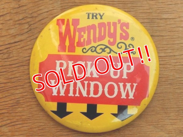 画像1: ct-160601-08  Wendy's / Vintage Pinback