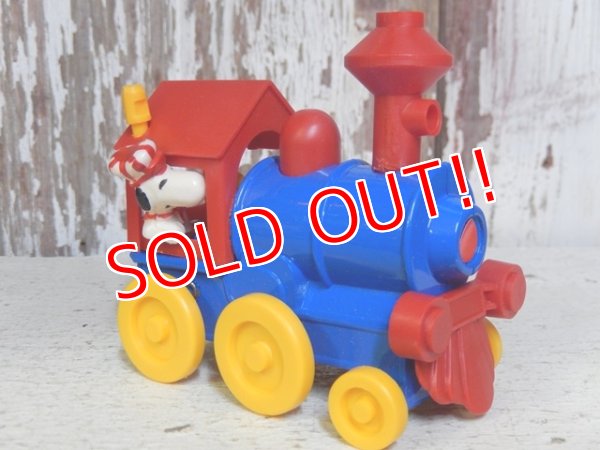 画像2: ct-160601-20 Snoopy / AVIVA 70's Die Cast Metal Toy "Locomotive"