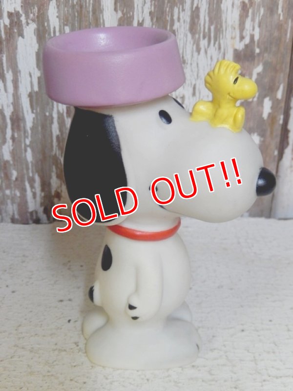 画像3: ct-160601-23 Snoopy / 80's Vinyl Squeak Toy "Snoopy & Woodstock"