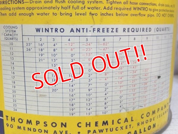 画像6: dp-160601-09 WINTRO Anti-Freeze / Vintage Motor Oil Can