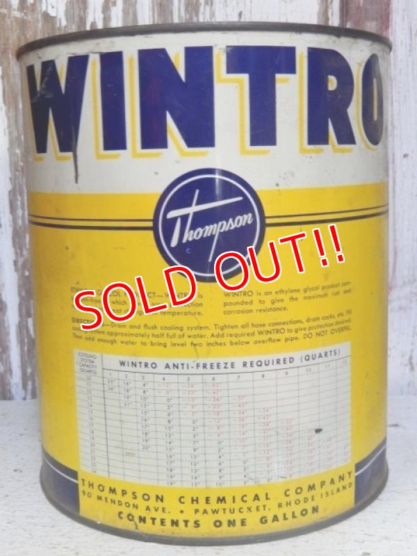 画像4: dp-160601-09 WINTRO Anti-Freeze / Vintage Motor Oil Can