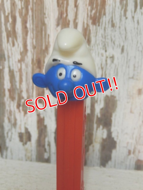 画像2: pz-130917-04 Smurf / 80's PEZ Dispenser "Thin feet Red Stem"