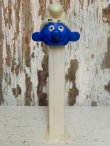 画像1: pz-130917-04 Smurf / 80's PEZ Dispenser "Thin feet White Stem"