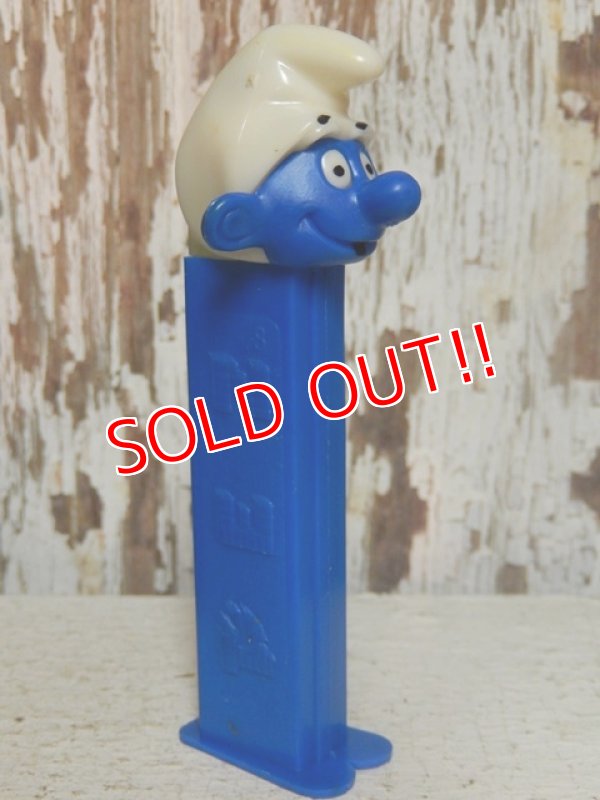 画像3: pz-130917-04 Smurf / 80's PEZ Dispenser "Thin feet Blue Stem"