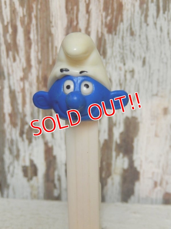 画像2: pz-130917-04 Smurf / 80's PEZ Dispenser "Thin feet White Stem"