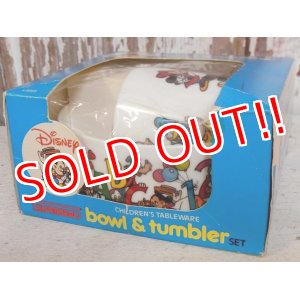 画像: ct-160615-06 Walt Disney's / Eagle 80's Plastic Bowl Tumbler Set