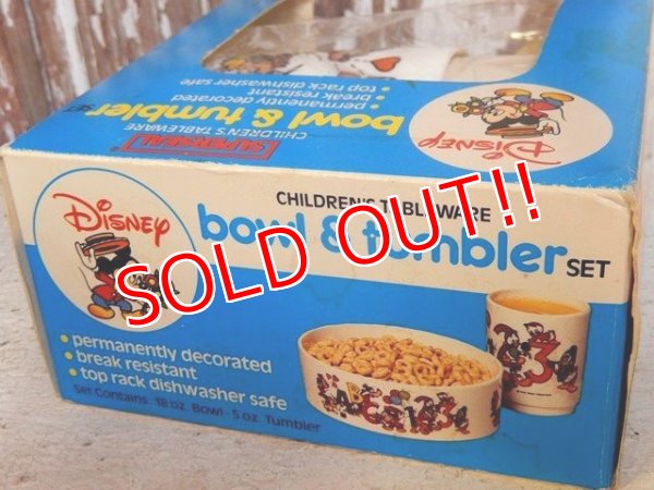 画像7: ct-160615-06 Walt Disney's / Eagle 80's Plastic Bowl Tumbler Set