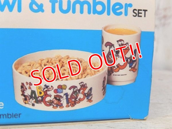 画像2: ct-160615-06 Walt Disney's / Eagle 80's Plastic Bowl Tumbler Set