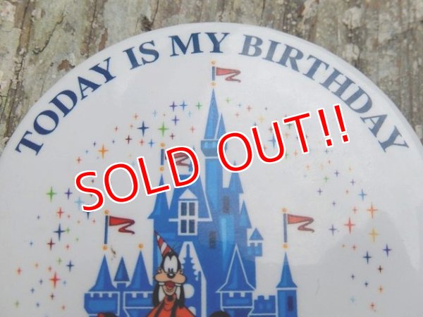 画像3: ct-160615-23 Disneyland / Today is My Birthday Pinback