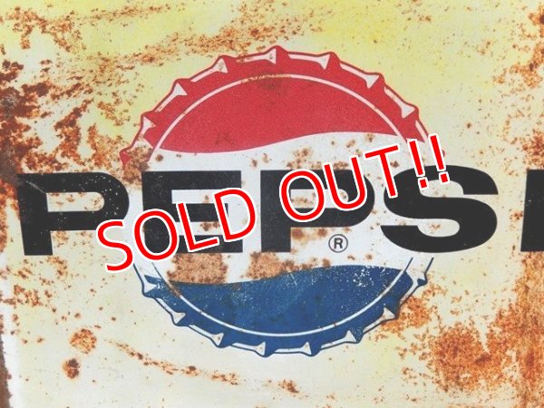 画像5: dp-160706-01 PEPSI / 60's W-side Metal Sign