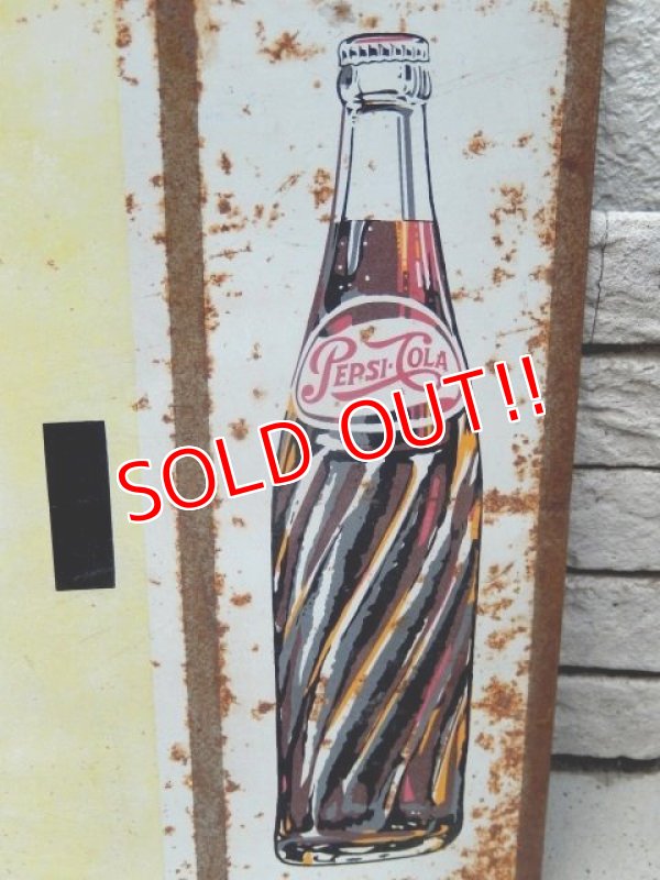 画像3: dp-160706-01 PEPSI / 60's W-side Metal Sign