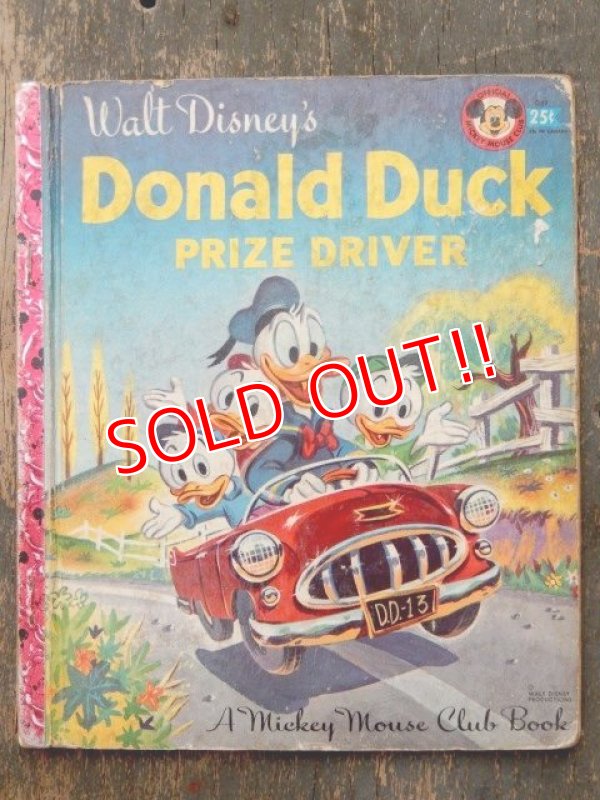 画像1: bk-160706-13 Donald Duck Prize Driver / 50's Picture Book