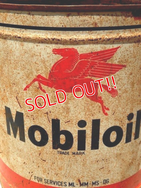 画像2: dp-160801-02 Mobiloil / 50's 5 gallon oil can