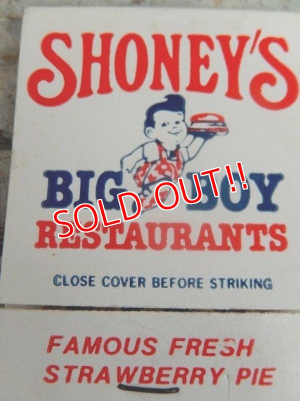 画像4: dp-160801-11 Shoney's BIG BOY / Vintage Match Book