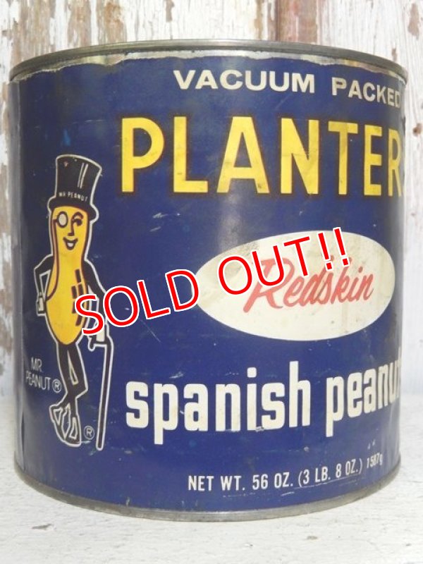 画像1: ct-160823-04 Planters / Mr.Peanuts 70's Spanish Peanuts Tin Can