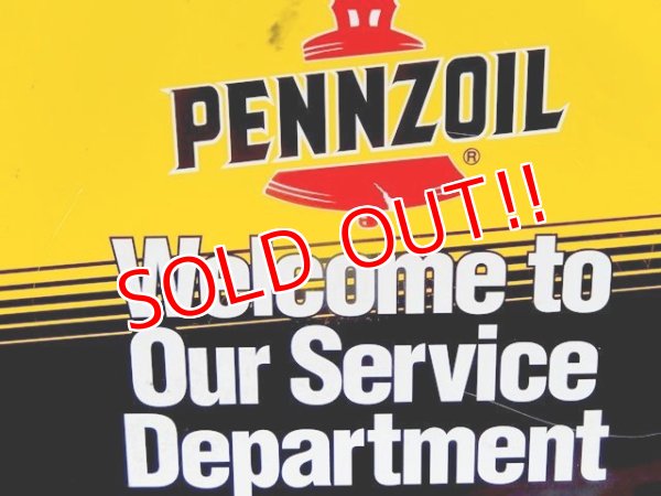 画像3: dp-160823-12 Pennzoil / 90's W-side Plastic Sign